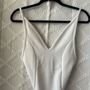 Crepe Plunge Bodysuit